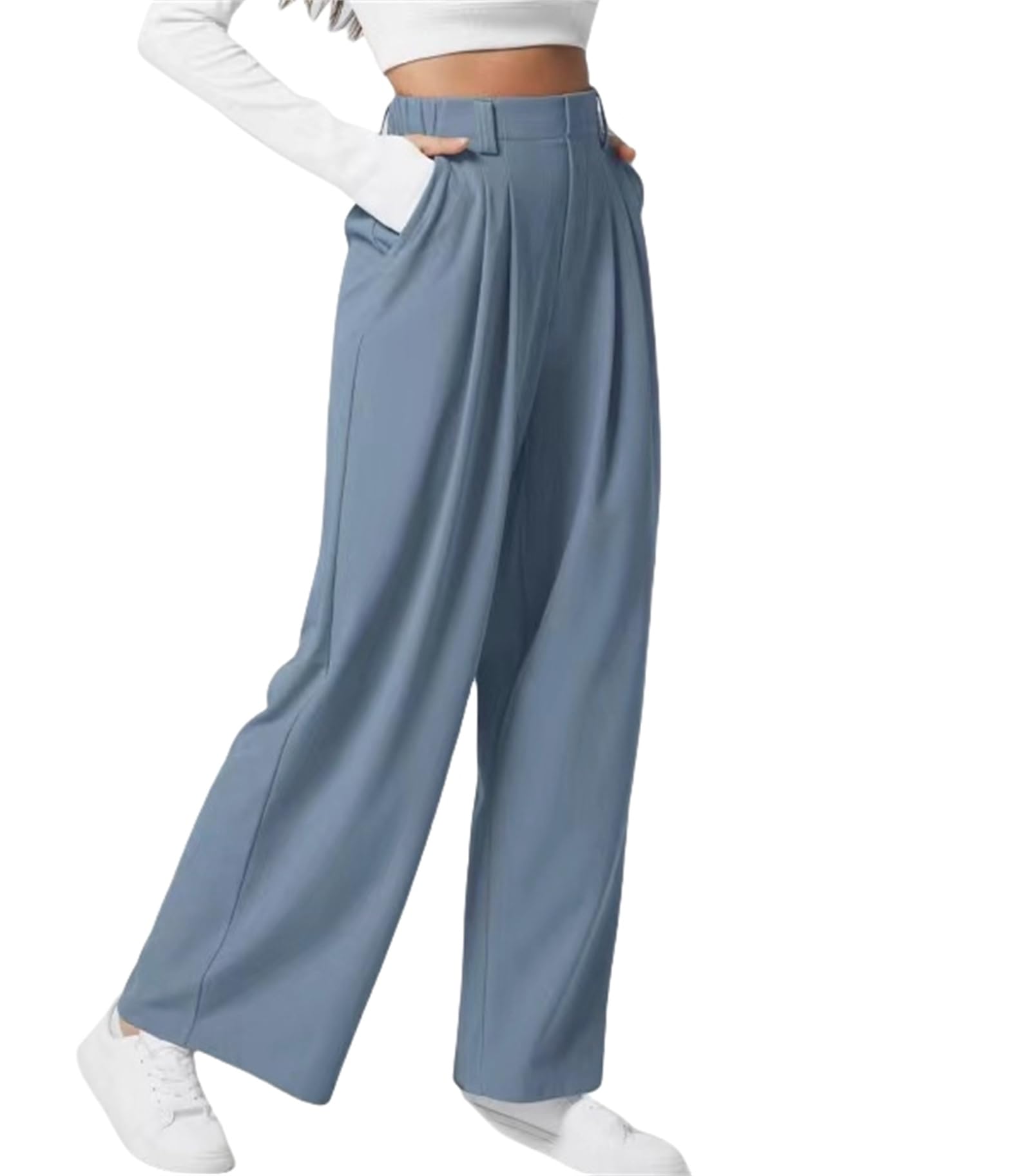 2026🔥Halara FlexTM High Waisted Multiple Pockets Washed Stretchy Knit Casual Bootcut Jeans