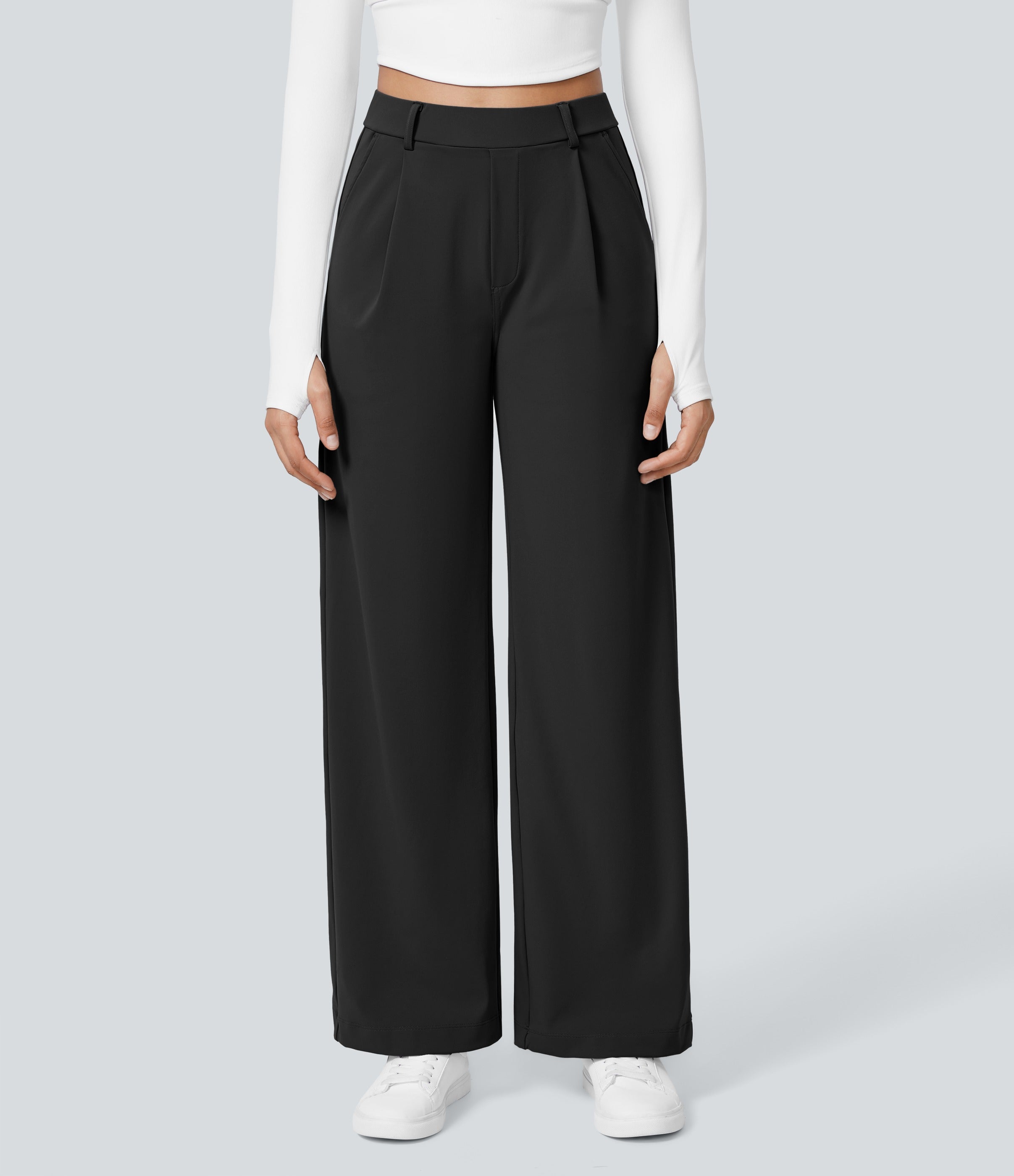 2026🔥 Halara FlexTM High Waisted Pocket Straight Leg Work Pants