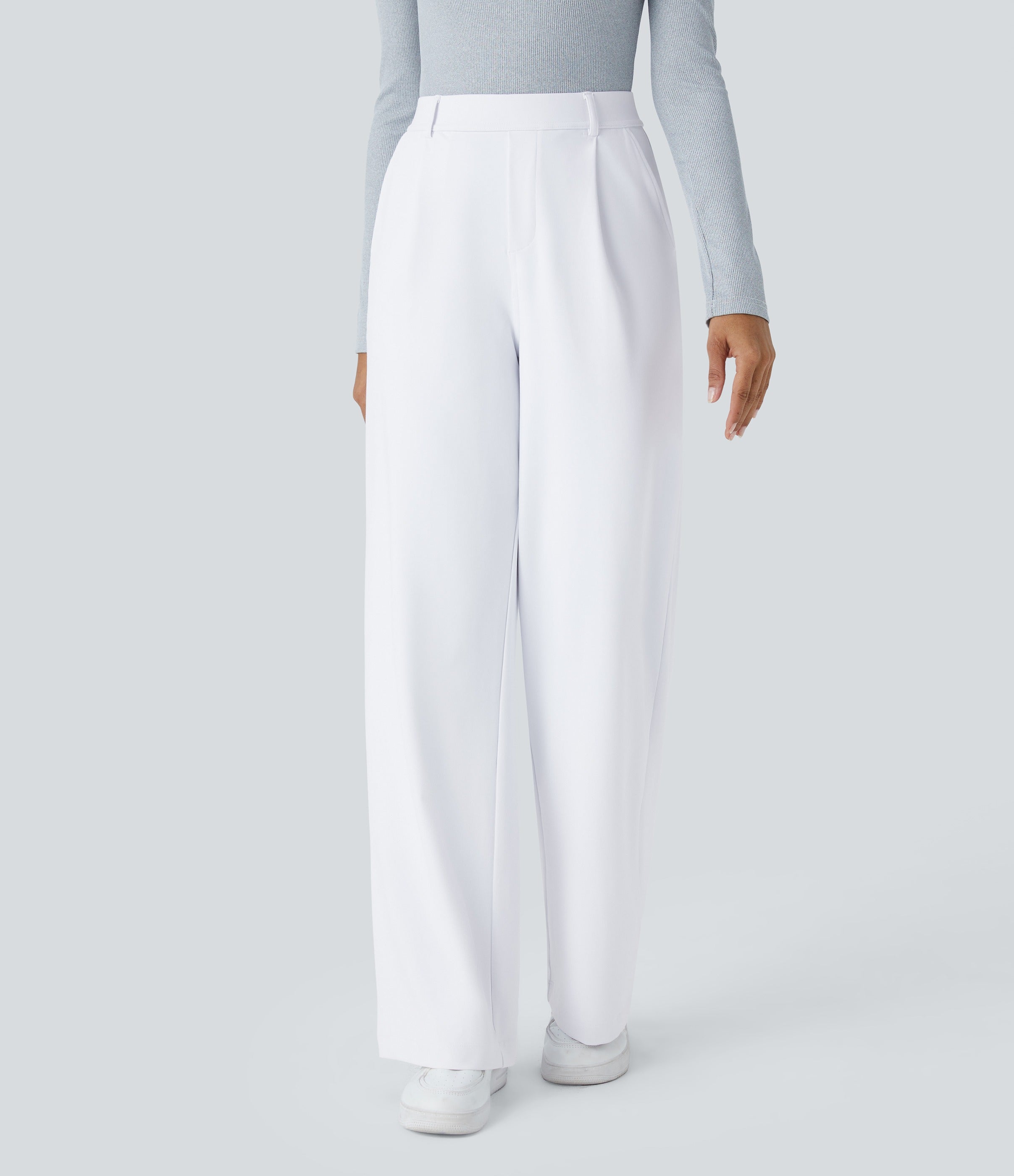 2026🔥 Halara FlexTM High Waisted Pocket Straight Leg Work Pants