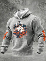 Men'S  Football Printed Hooded Sweatshirt