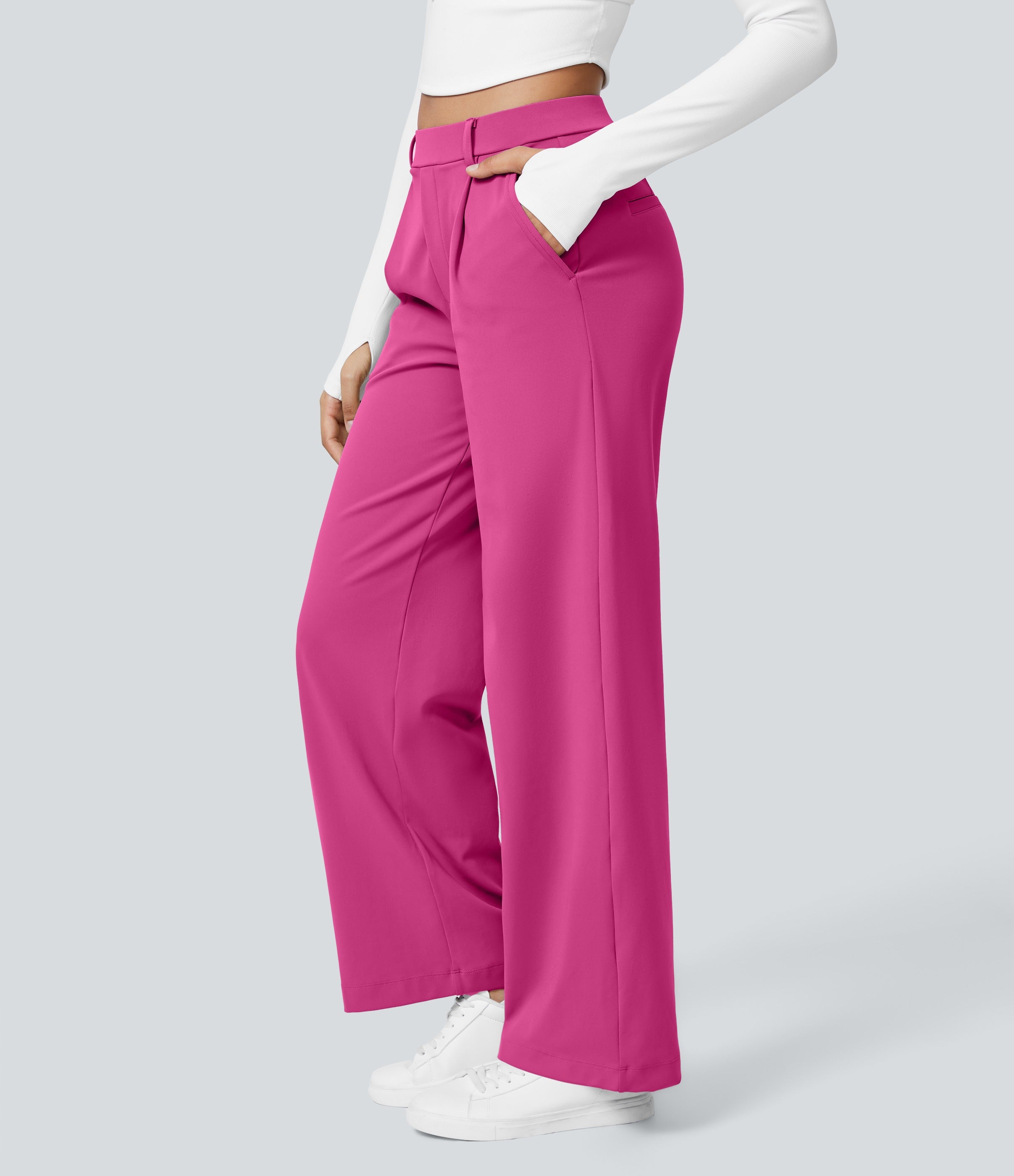 2026🔥 Halara FlexTM High Waisted Pocket Straight Leg Work Pants