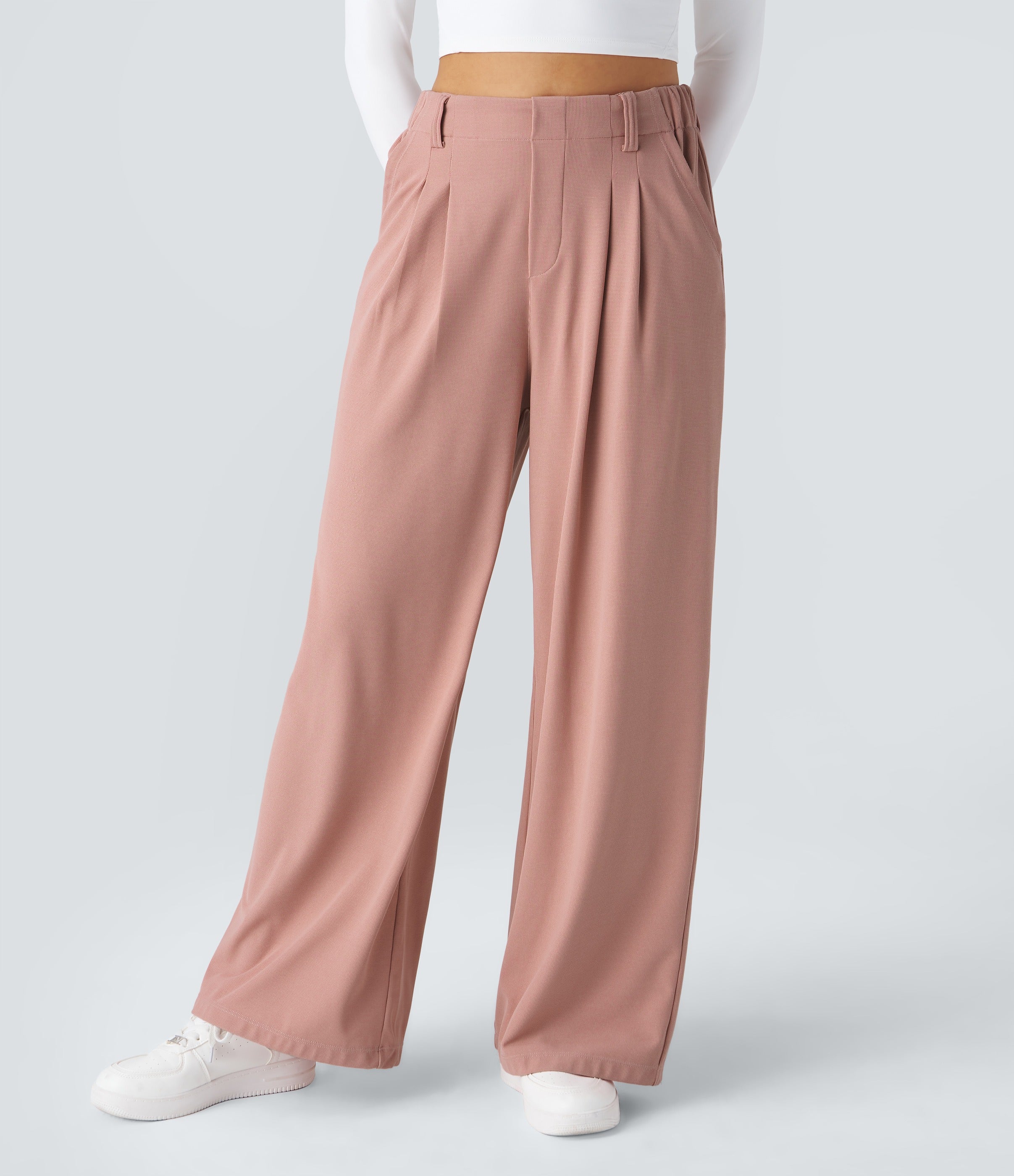 2026🔥 Halara FlexTM High Waisted Pocket Straight Leg Work Pants