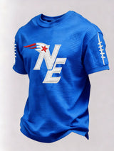 Men’s Football Graphic Waffle Knit Short Sleeve Crewneck T-Shirt